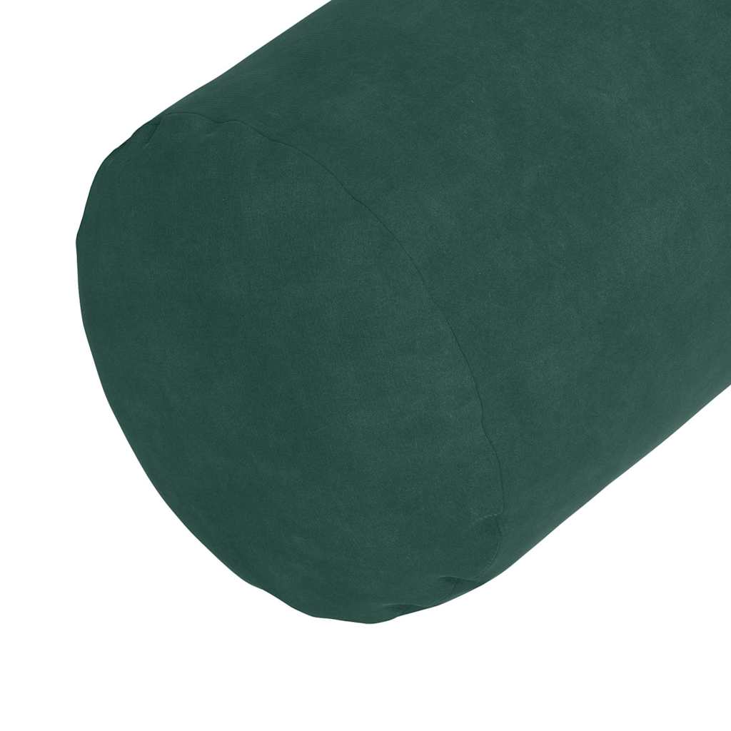 Cuscini a rullo 2 pcs Verde Scuro Ø 25 x 70 cm Tessuto in Cords