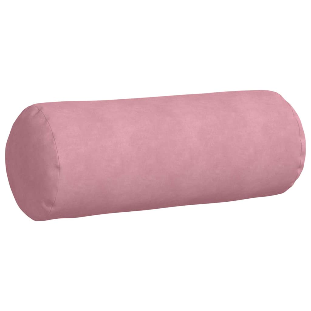 Cuscini a rullo 2 pcs Rosa Ø 25 x 70 cm Tessuto in Cords
