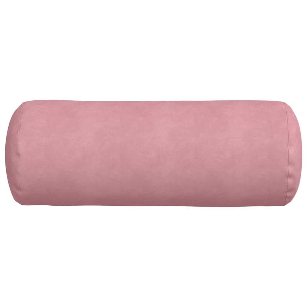 Cuscini a rullo 2 pcs Rosa Ø 25 x 70 cm Tessuto in Cords