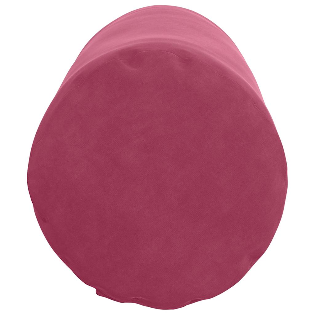 Cuscini a rullo 2 pcs Rosso Vino Ø 25 x 70 cm Tessuto in Cords