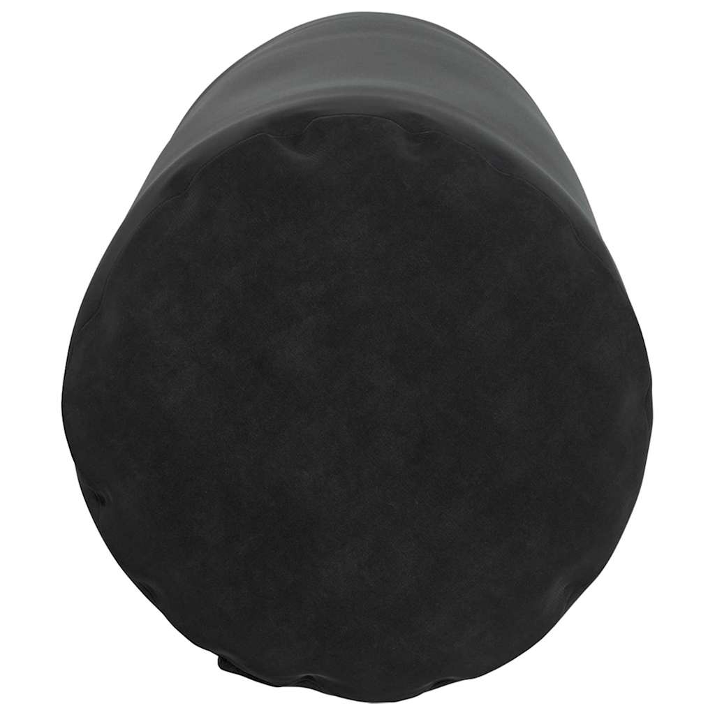 Cuscini a rullo 2 pcs Nero Ø 25 x 70 cm Tessuto in Cords
