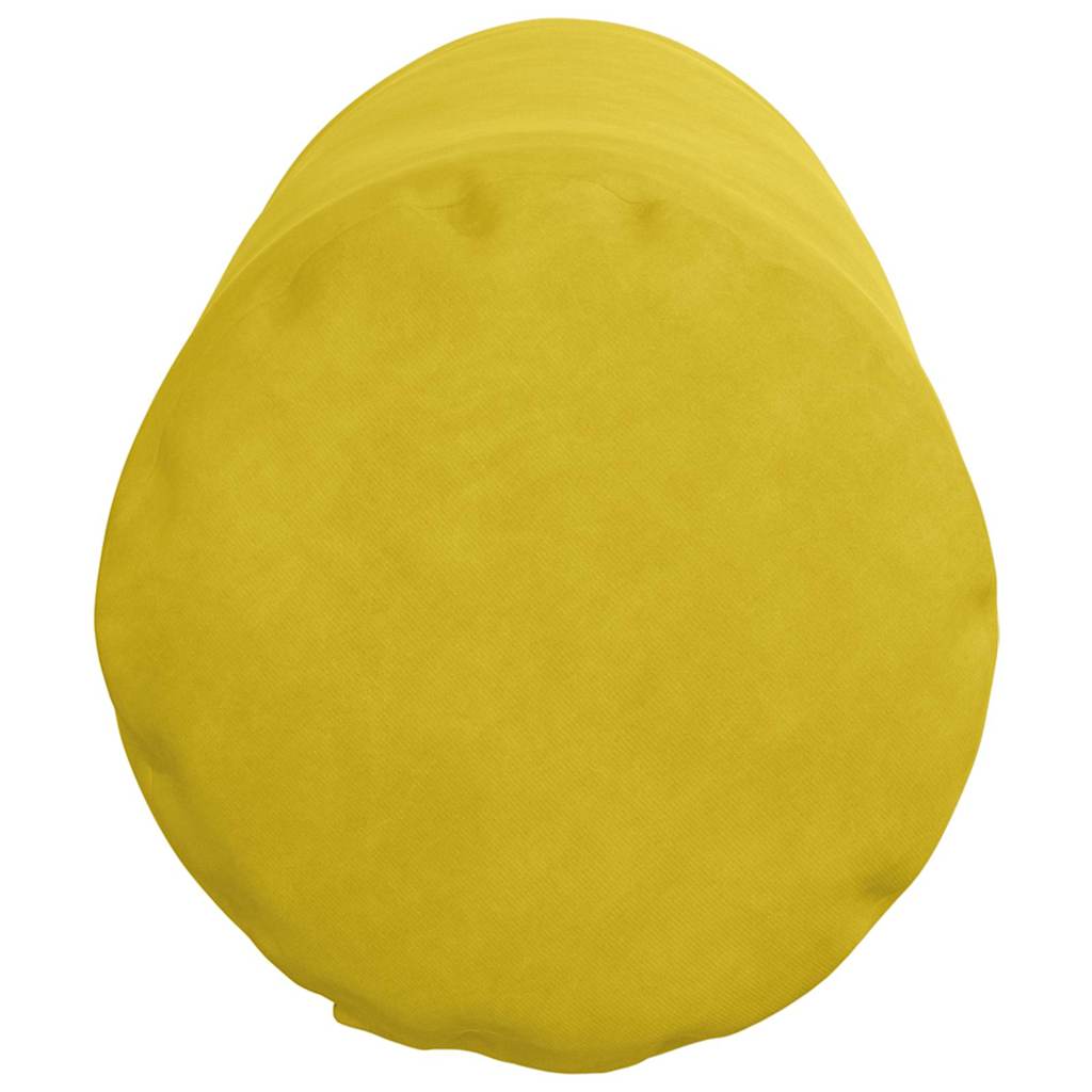 Cuscini a rullo 2 pcs Giallo Ø 25 x 70 cm Tessuto in Cords