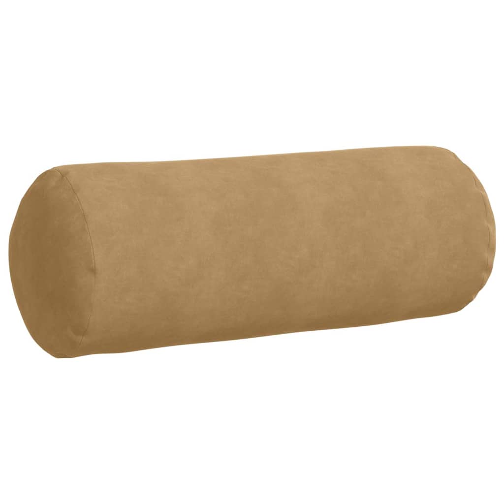 Cuscini a rullo 2 pcs Marrone Ø 25 x 70 cm Tessuto in Cords