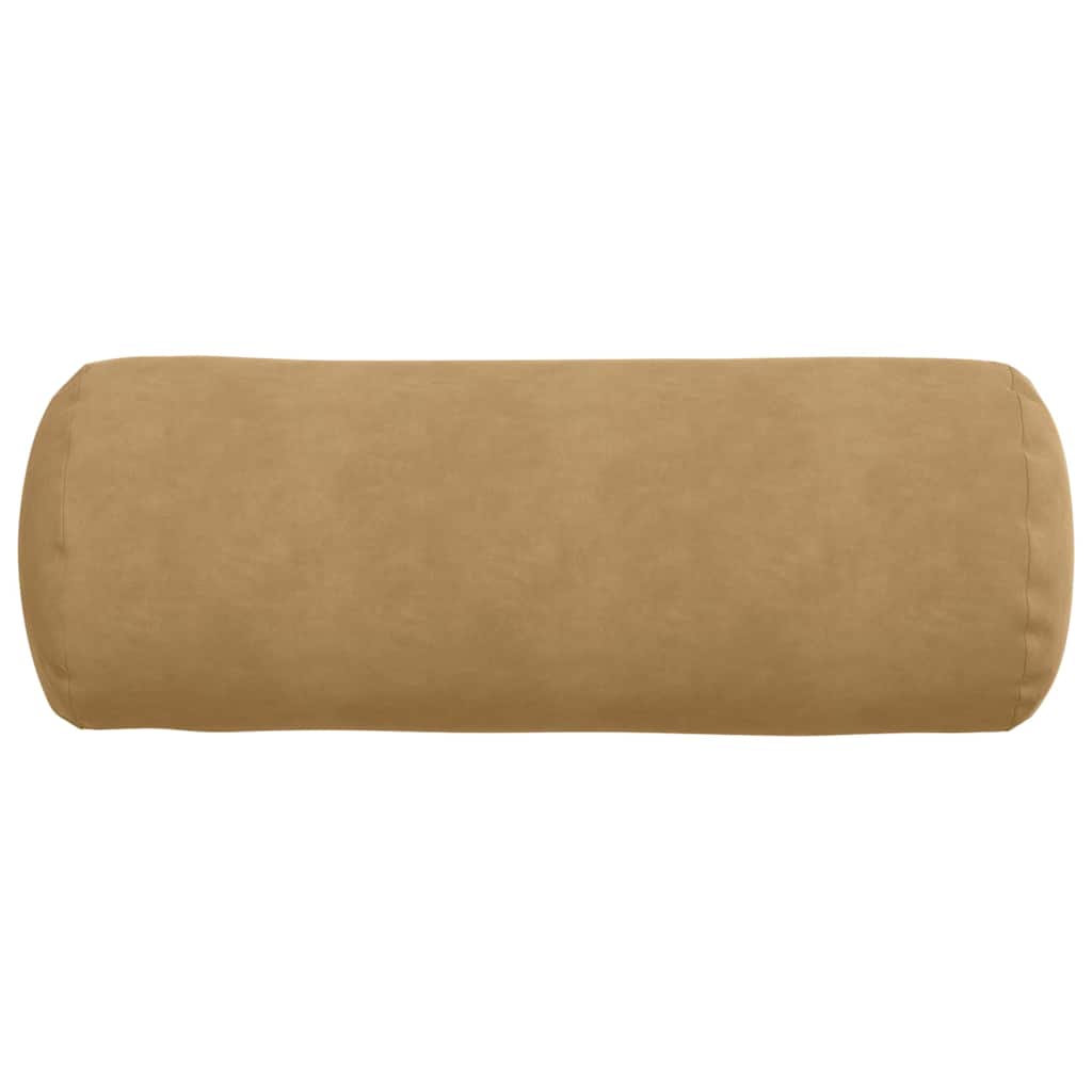 Cuscini a rullo 2 pcs Marrone Ø 25 x 70 cm Tessuto in Cords