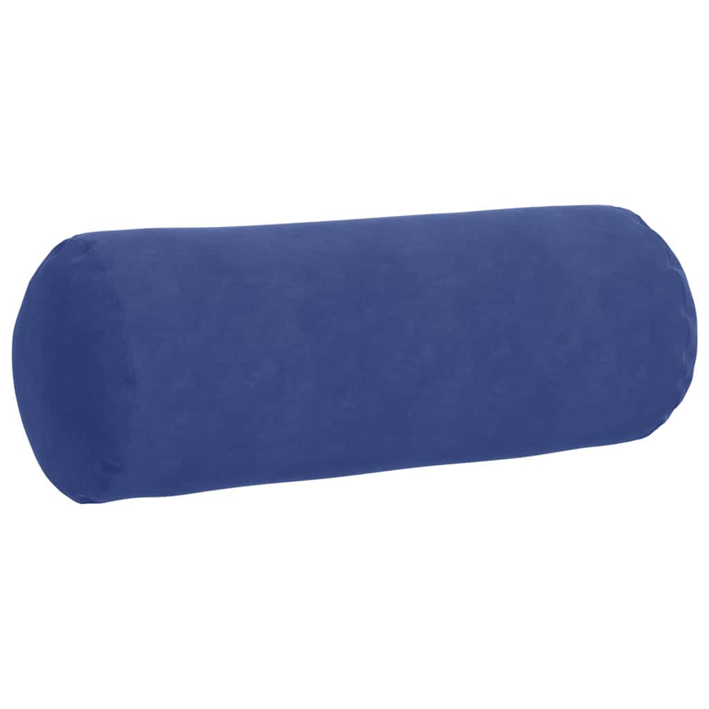 Cuscini a rullo 2 pcs Blu Polizia Ø 25 x 70 cm Tessuto in Cords