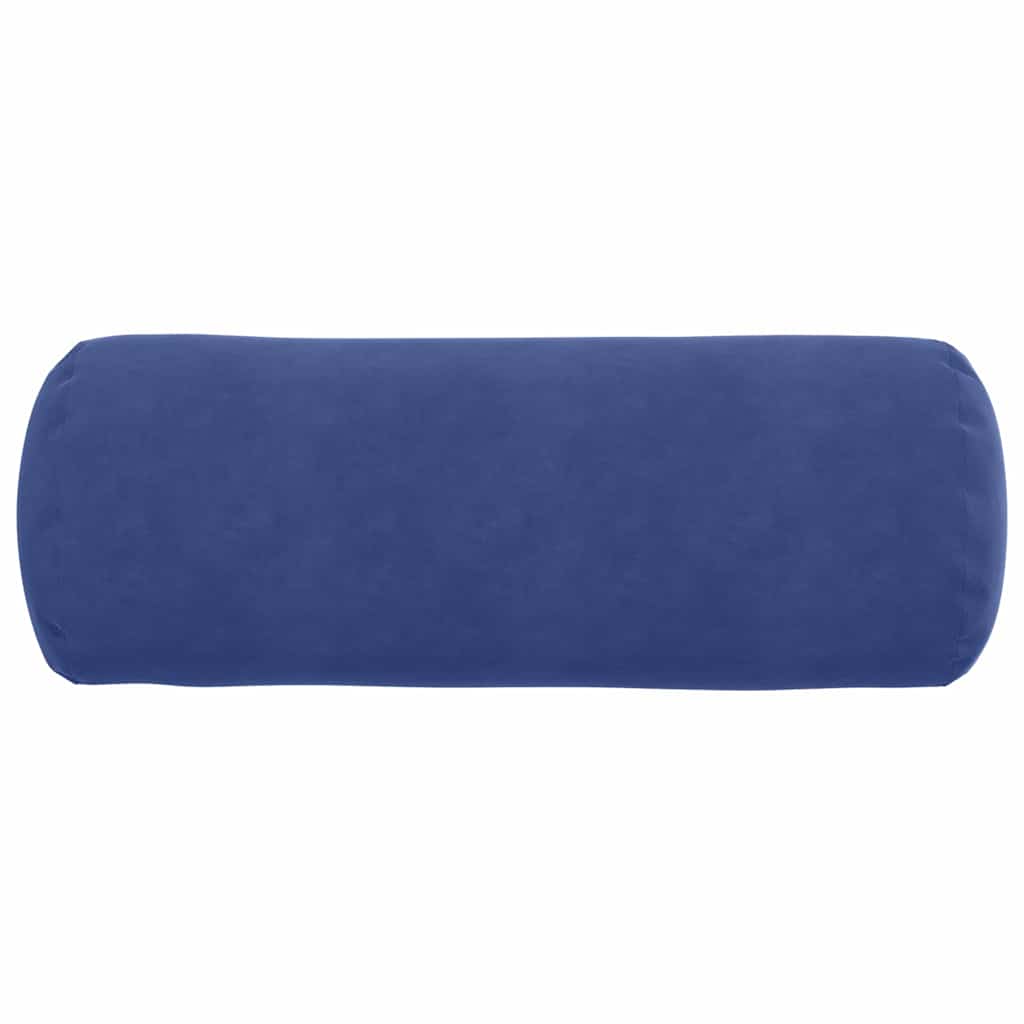 Cuscini a rullo 2 pcs Blu Polizia Ø 25 x 70 cm Tessuto in Cords