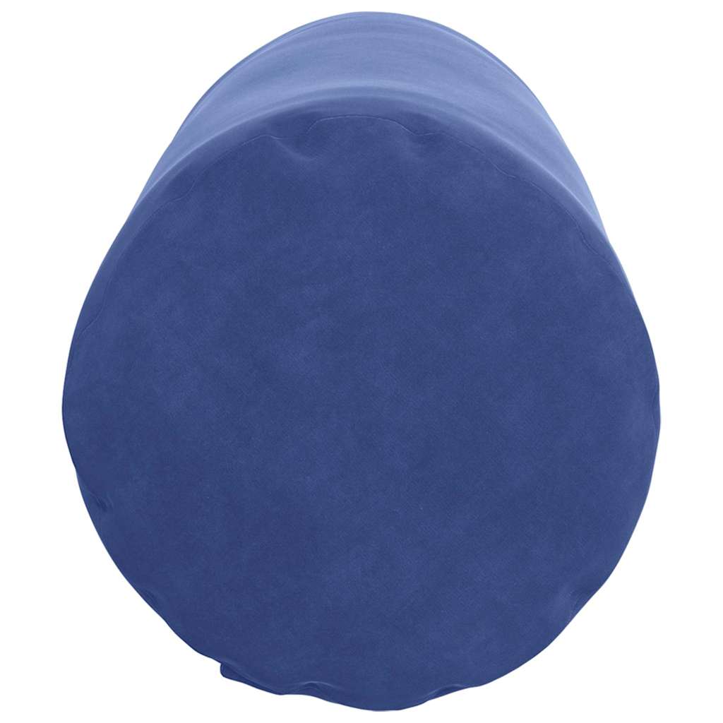 Cuscini a rullo 2 pcs Blu Polizia Ø 25 x 70 cm Tessuto in Cords