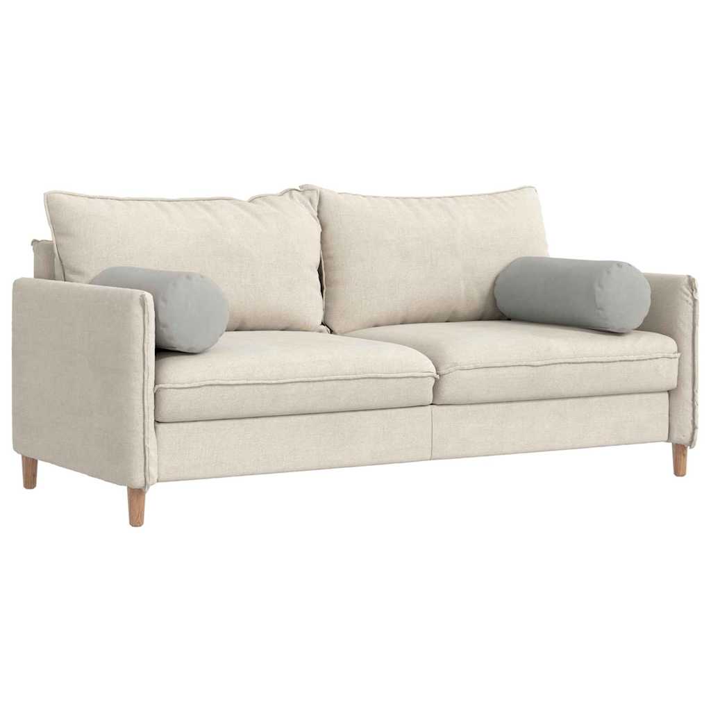Cuscini a rullo 2 pcs Grigio chiaro Ø 25 x 70 cm