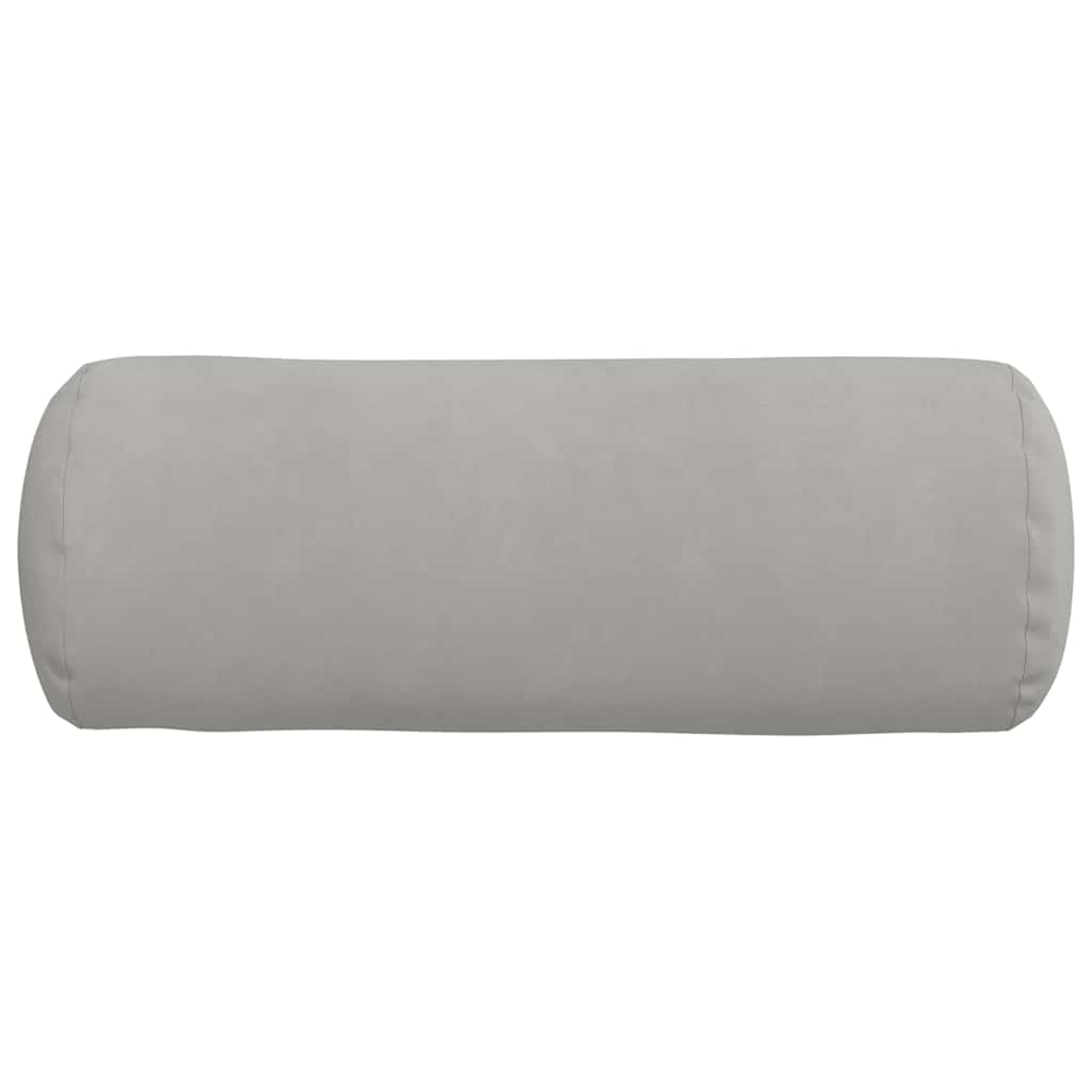 Cuscini a rullo 2 pcs Grigio chiaro Ø 25 x 70 cm