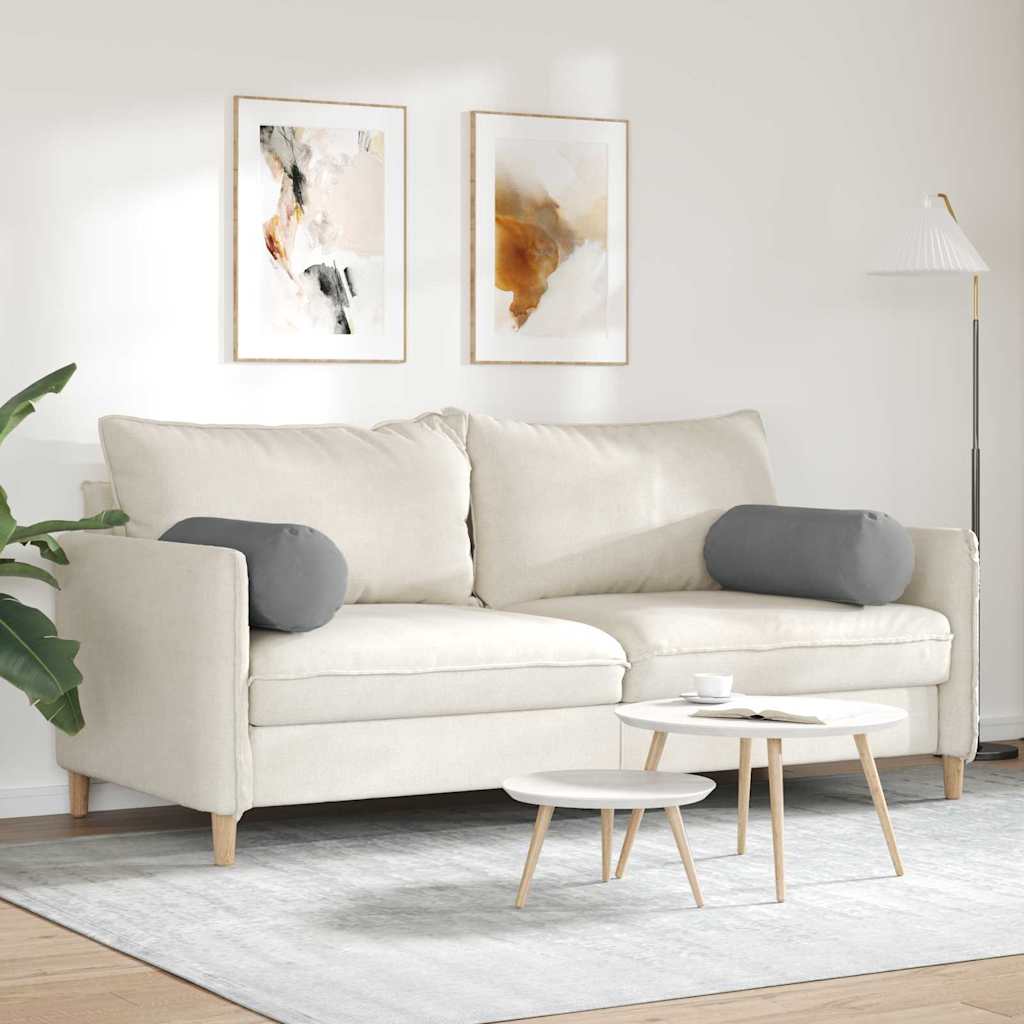 Cuscini a rullo 2 pcs Grigio scuro Ø 25 x 70 cm