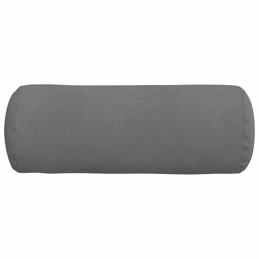 Cuscini a rullo 2 pcs Grigio scuro Ø 25 x 70 cm
