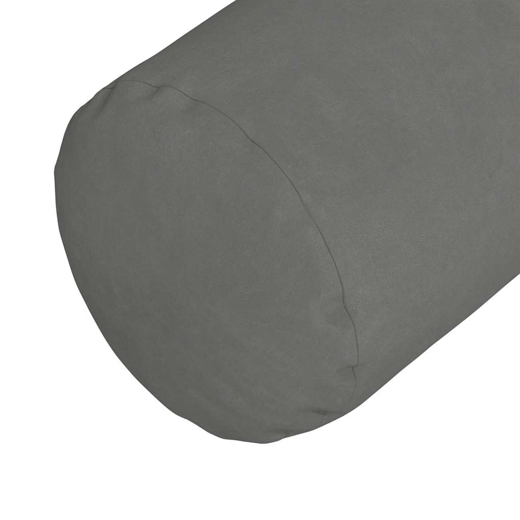 Cuscini a rullo 2 pcs Grigio scuro Ø 25 x 70 cm