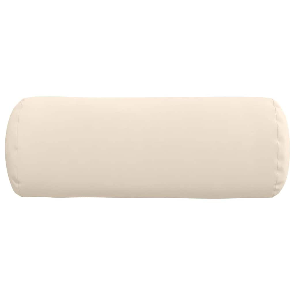 Cuscini a rullo 2 pcs Beige Ø 25 x 70 cm Tessuto in Microfibra