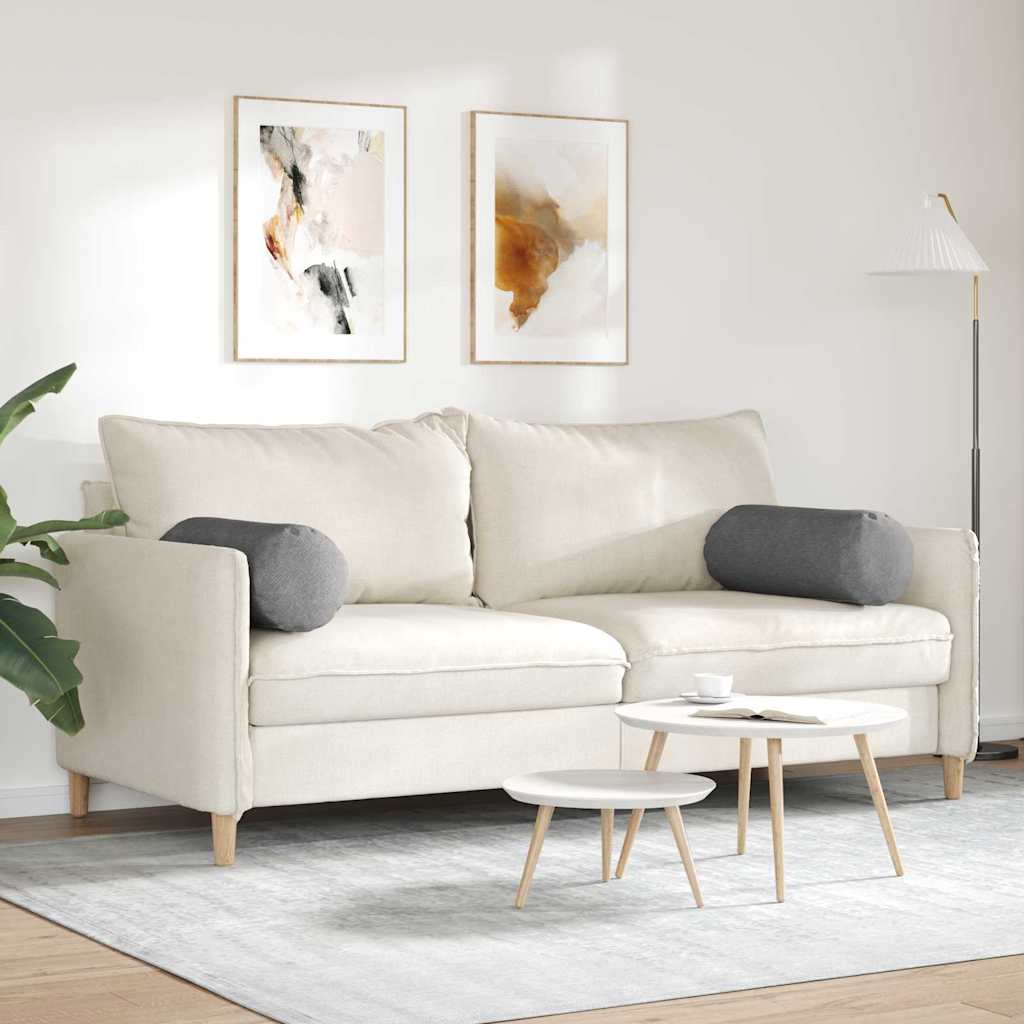 Cuscini a rullo 2 pcs Grigio scuro Ø 25 x 70 cm