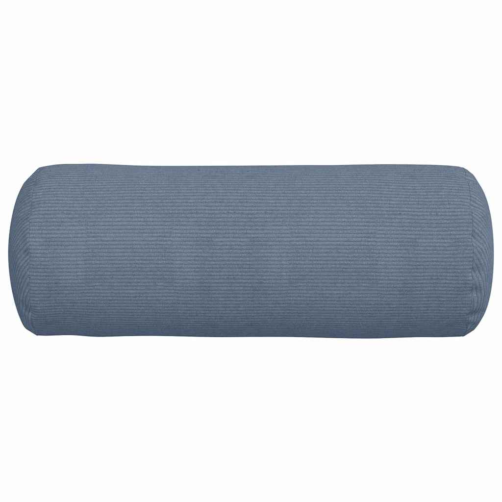 Cuscini a rullo 2 pcs Blu Ø 25 x 70 cm Tessuto in Cords