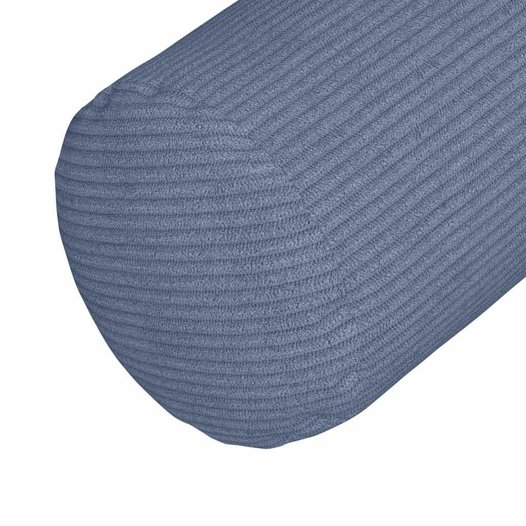 Cuscini a rullo 2 pcs Blu Ø 25 x 70 cm Tessuto in Cords
