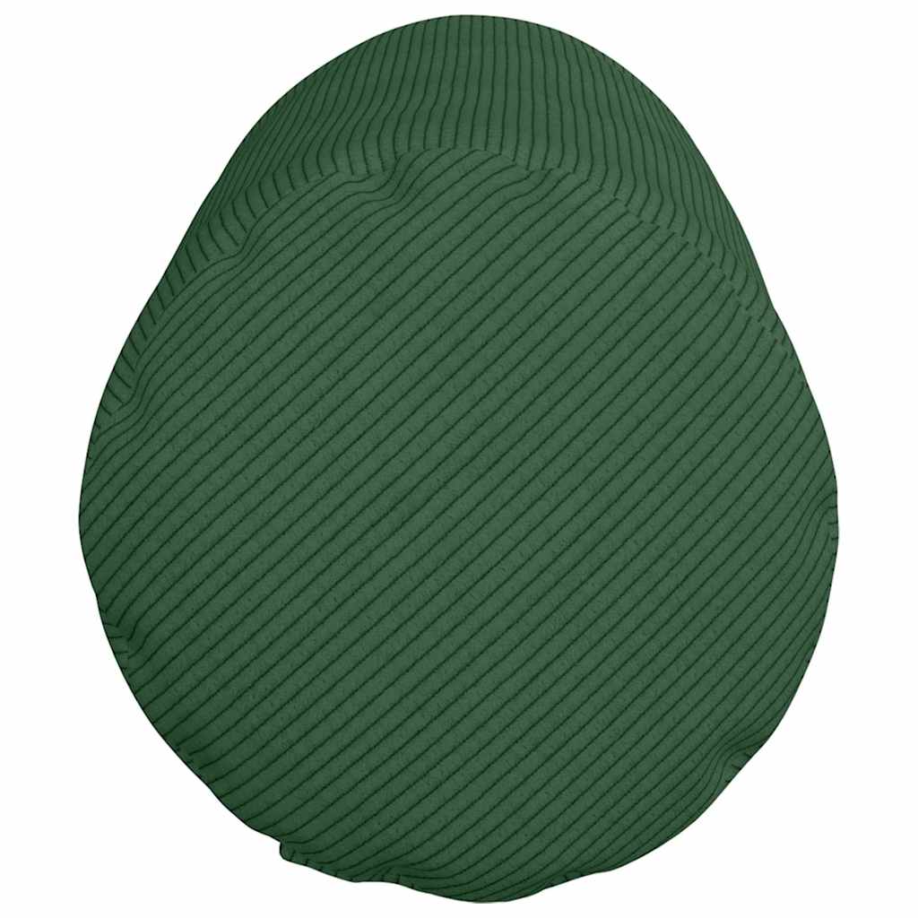 Cuscini a rullo 2 pcs Verde Scuro Ø 25 x 70 cm Tessuto in Cords