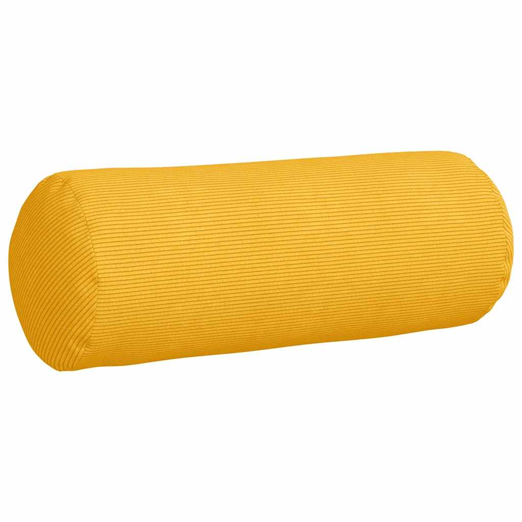 Cuscini a rullo 2 pcs Giallo Chiaro Ø 25 x 70 cm