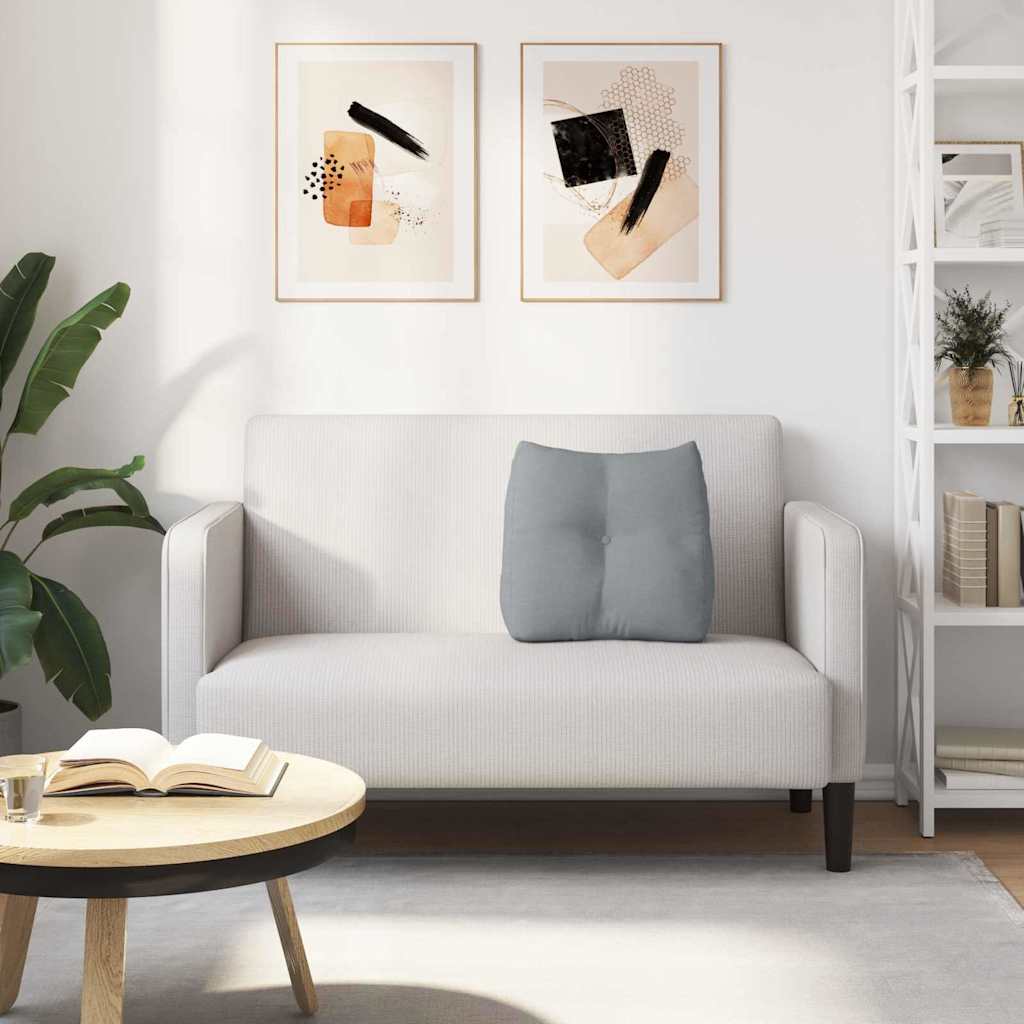 Cuscino per Schiena Grigio chiaro 45 x 24 x 50 cm Tessuto