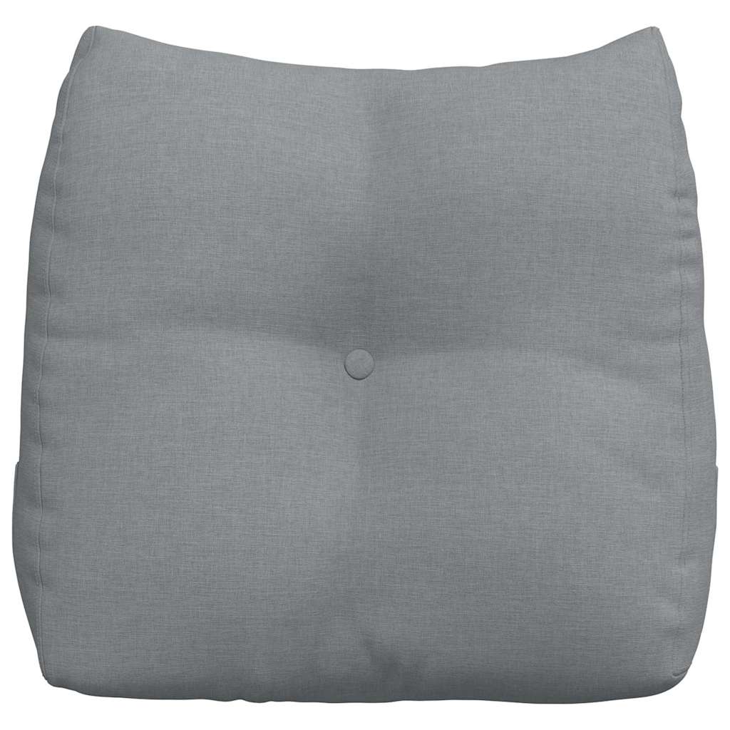 Cuscino per Schiena Grigio chiaro 45 x 24 x 50 cm Tessuto