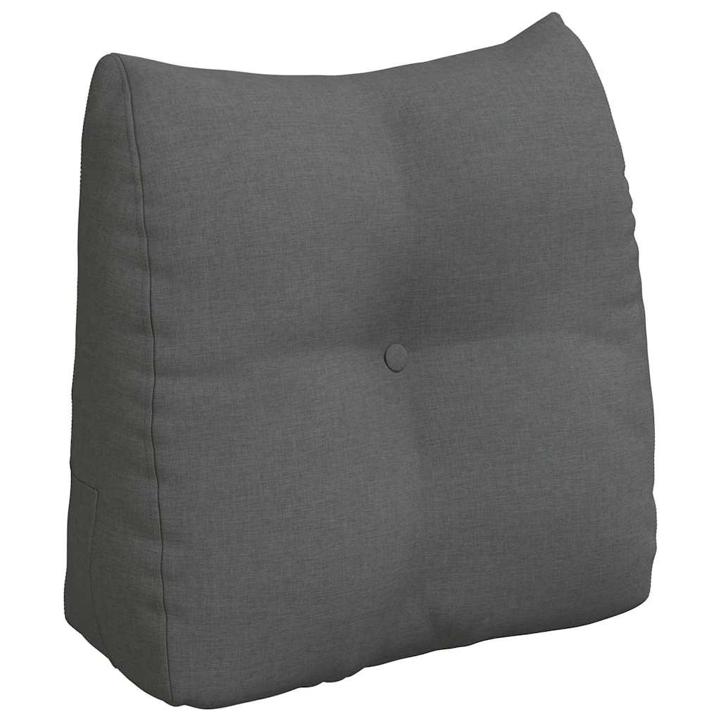 Cuscino per Schiena Grigio scuro 45 x 24 x 50 cm Tessuto