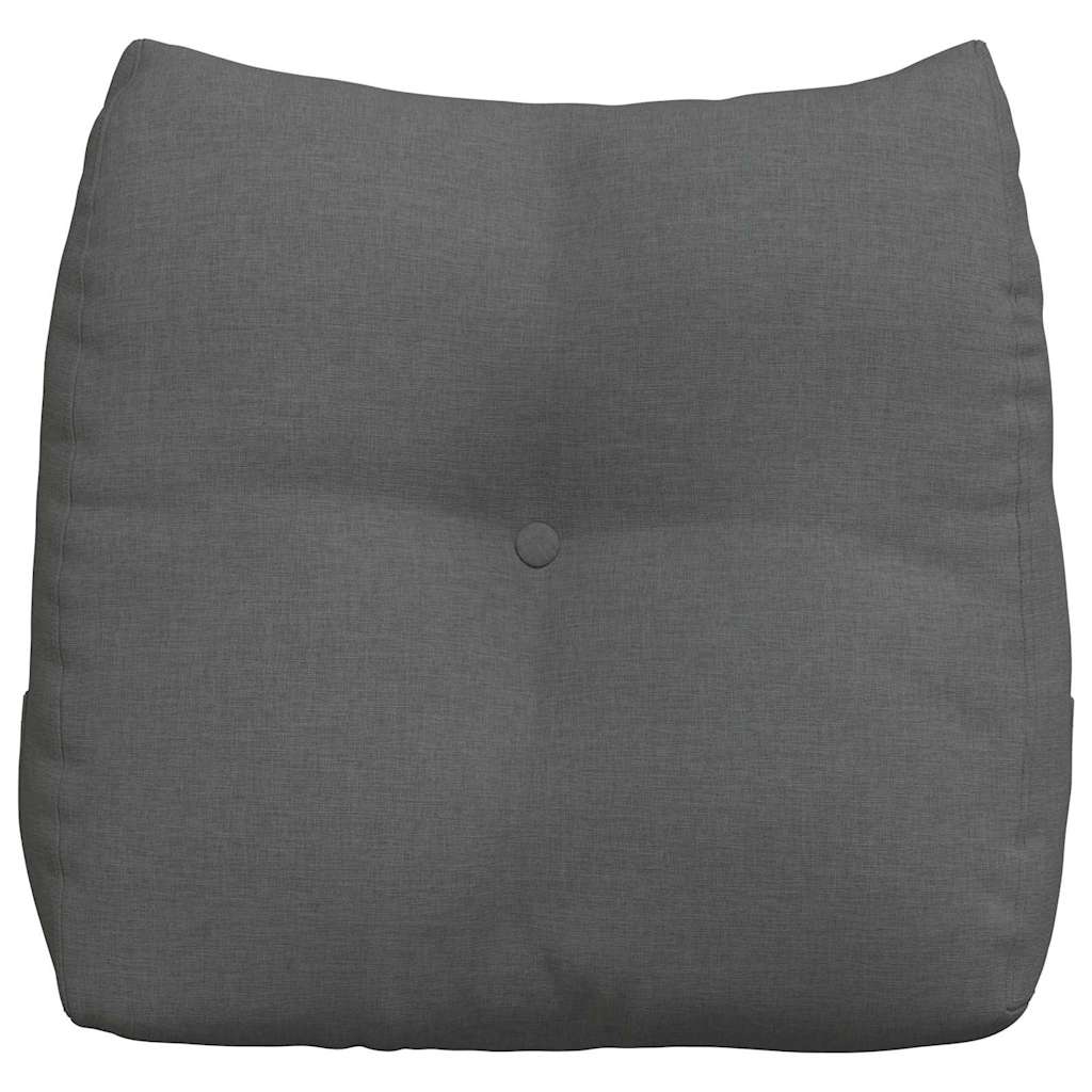 Cuscino per Schiena Grigio scuro 45 x 24 x 50 cm Tessuto