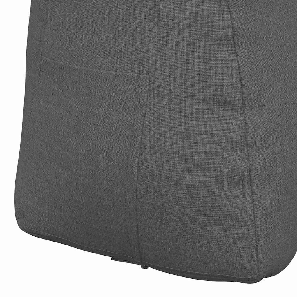 Cuscino per Schiena Grigio scuro 45 x 24 x 50 cm Tessuto