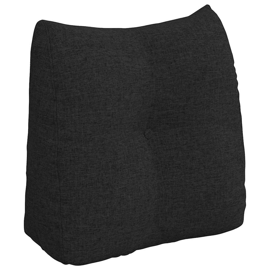 Cuscino per Schiena Nero 45 x 24 x 50 cm Tessuto