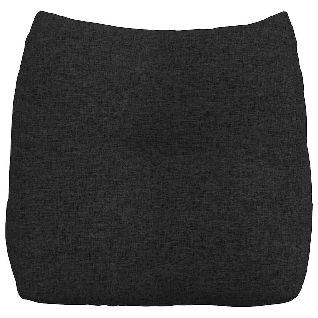Cuscino per Schiena Nero 45 x 24 x 50 cm Tessuto
