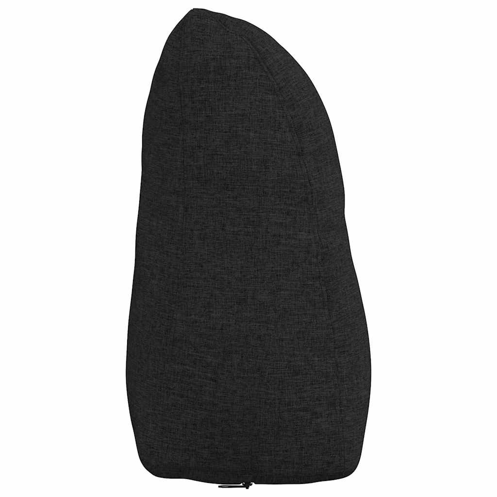 Cuscino per Schiena Nero 45 x 24 x 50 cm Tessuto