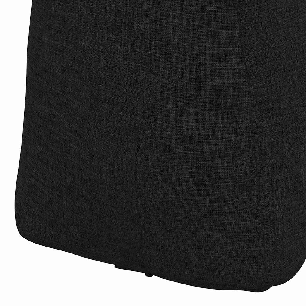 Cuscino per Schiena Nero 45 x 24 x 50 cm Tessuto