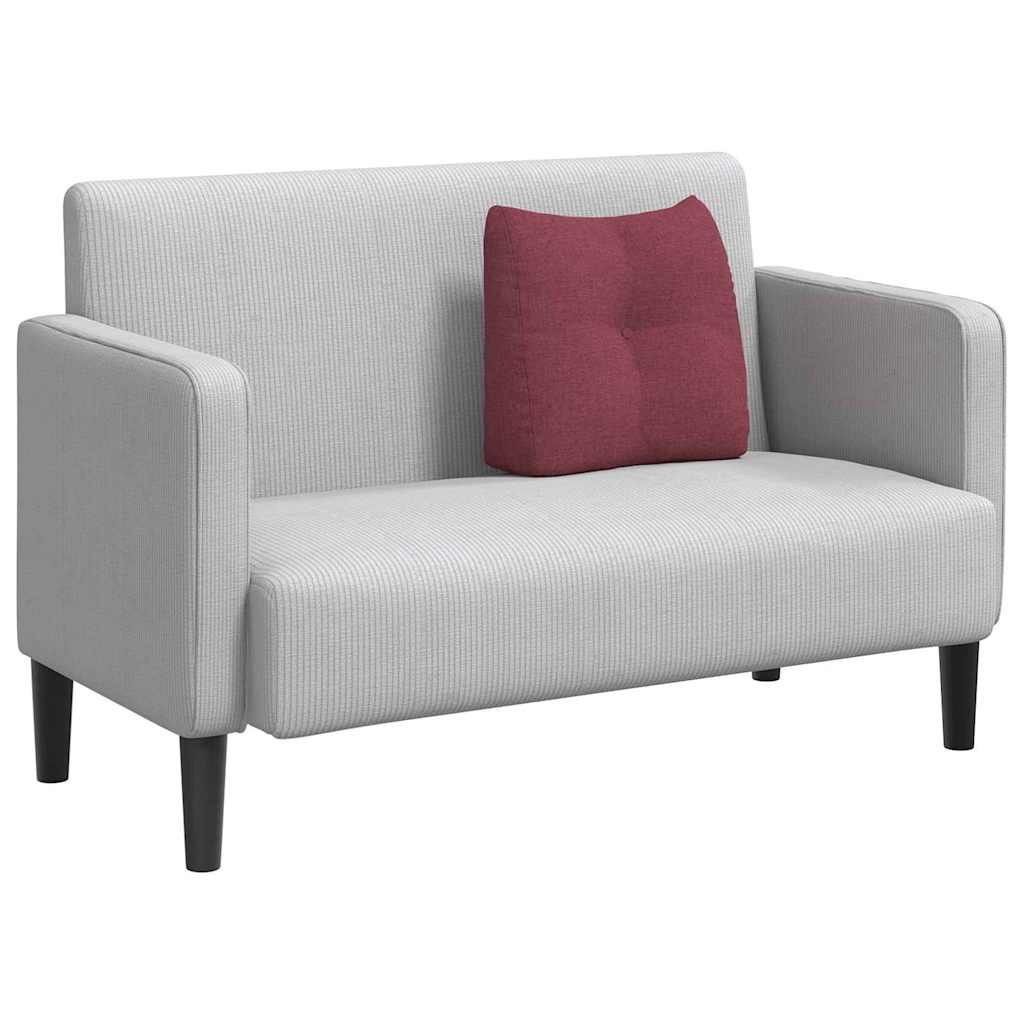 Cuscino per Schiena Rosso Vino 45 x 24 x 50 cm Tessuto