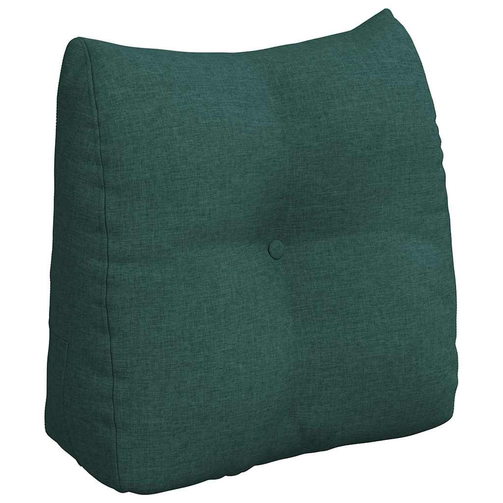 Cuscino per Schiena Verde Scuro 45 x 24 x 50 cm Tessuto