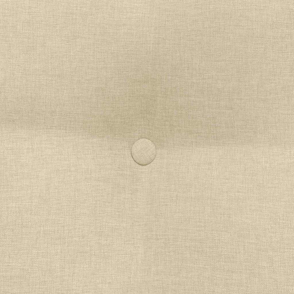 Cuscino per Schiena Crema 45 x 24 x 50 cm Tessuto