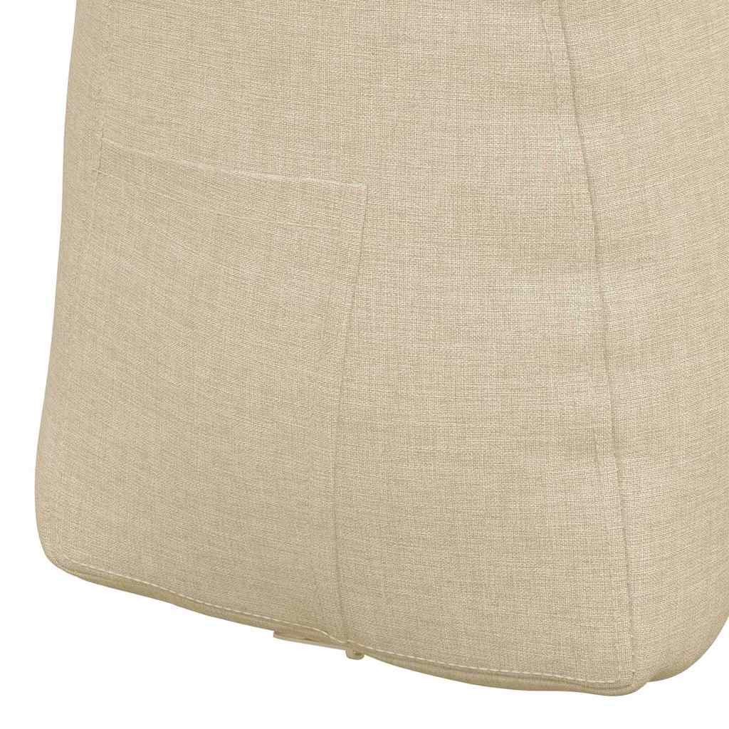 Cuscino per Schiena Crema 45 x 24 x 50 cm Tessuto