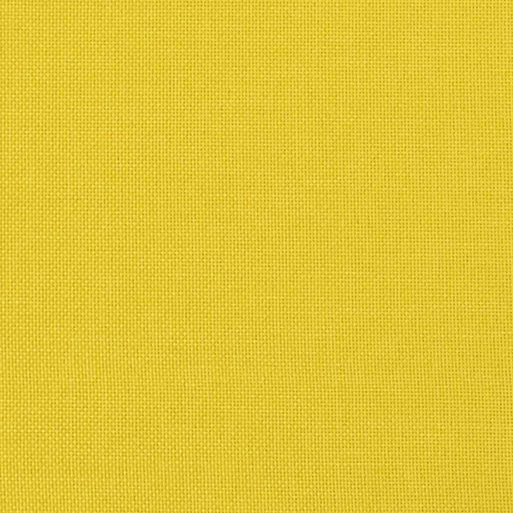 Cuscino per Schiena Giallo Chiaro 45 x 24 x 50 cm Tessuto