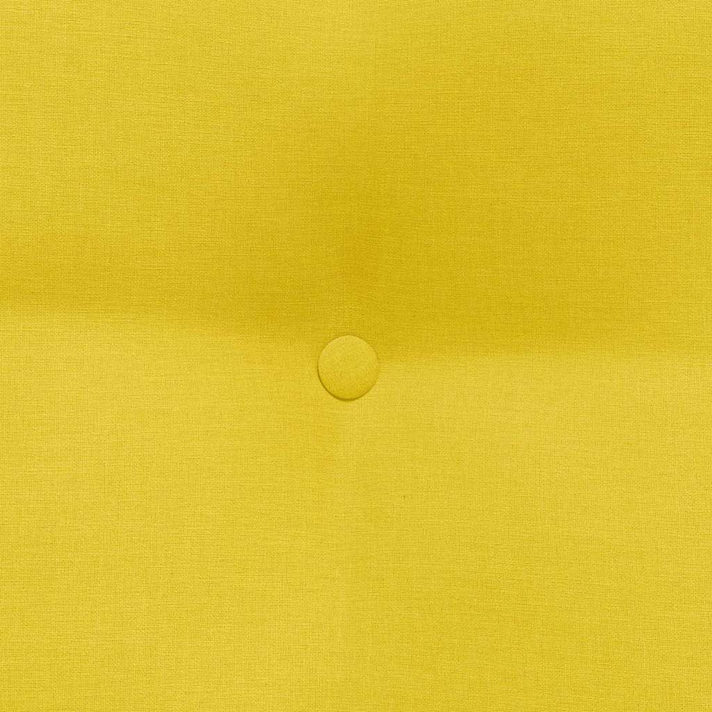 Cuscino per Schiena Giallo Chiaro 45 x 24 x 50 cm Tessuto