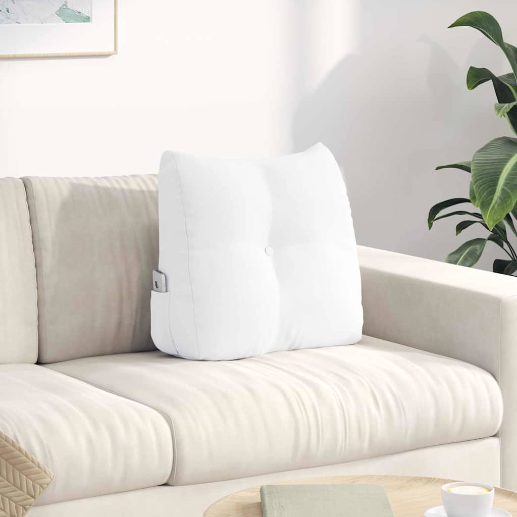 Cuscino per Schiena Bianco 45 x 24 x 50 cm Tessuto
