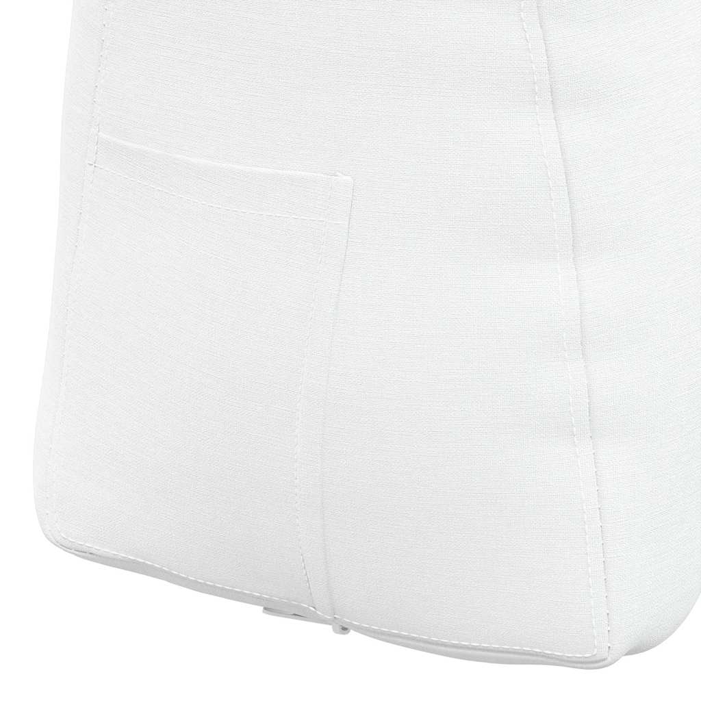 Cuscino per Schiena Bianco 45 x 24 x 50 cm Tessuto