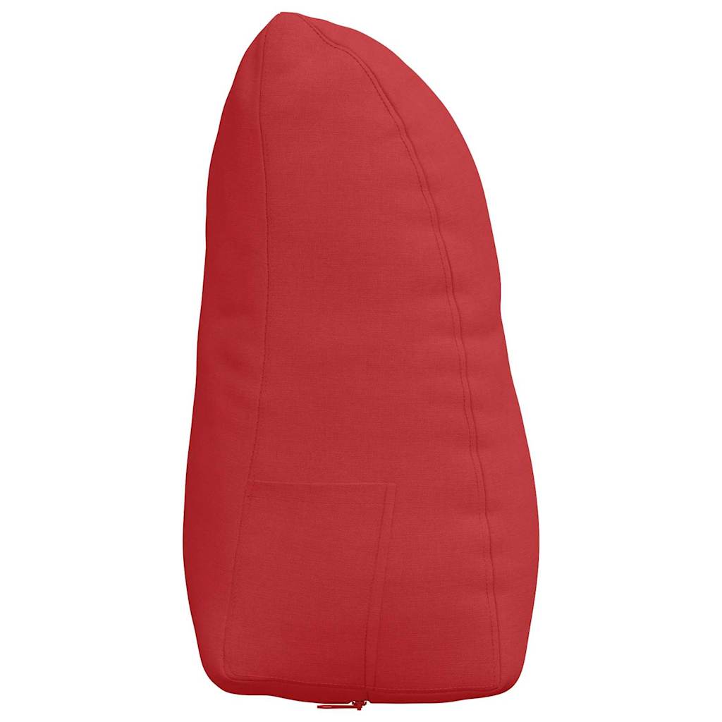 Cuscino per Schiena Rosso 45 x 24 x 50 cm Tessuto