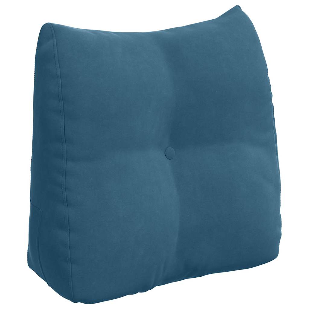 Cuscino per Schiena Blu 45 x 24 x 50 cm Velluto
