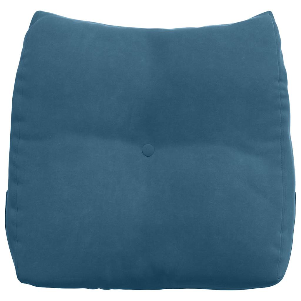Cuscino per Schiena Blu 45 x 24 x 50 cm Velluto