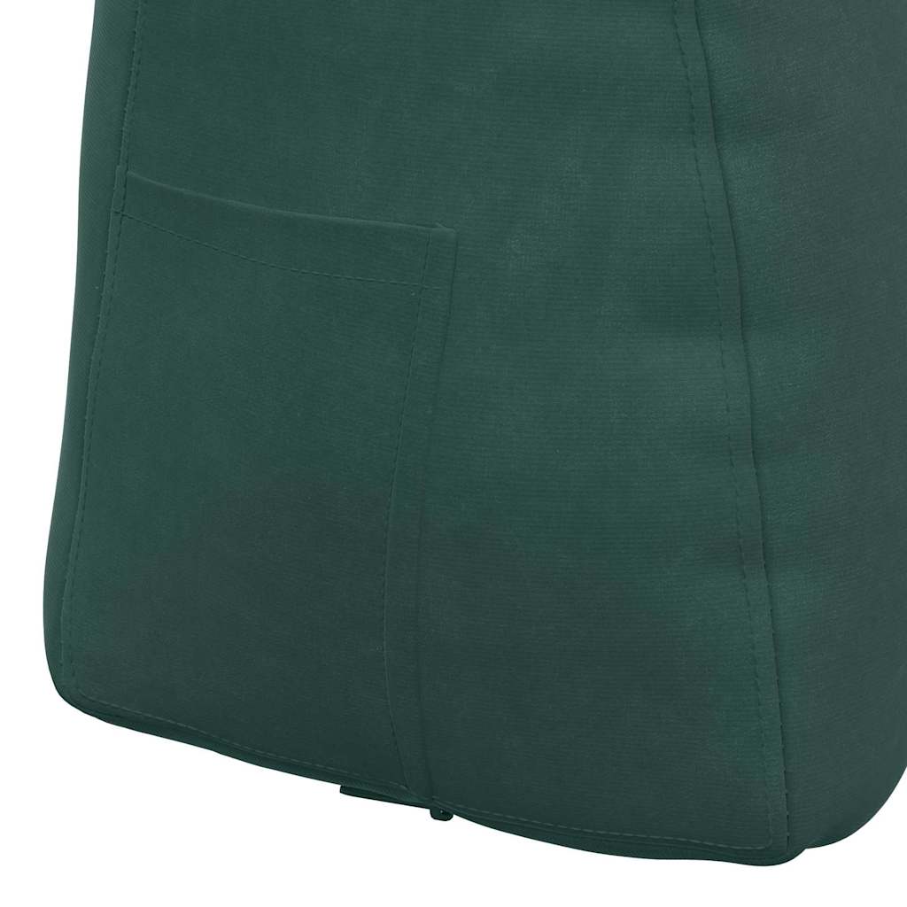 Cuscino per Schiena Verde Scuro 45 x 24 x 50 cm Velluto