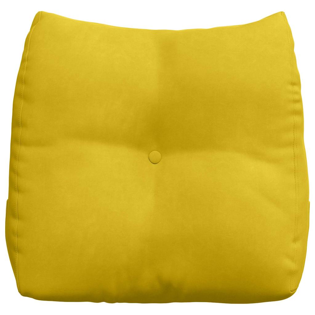 Cuscino per Schiena Giallo 45 x 24 x 50 cm Velluto