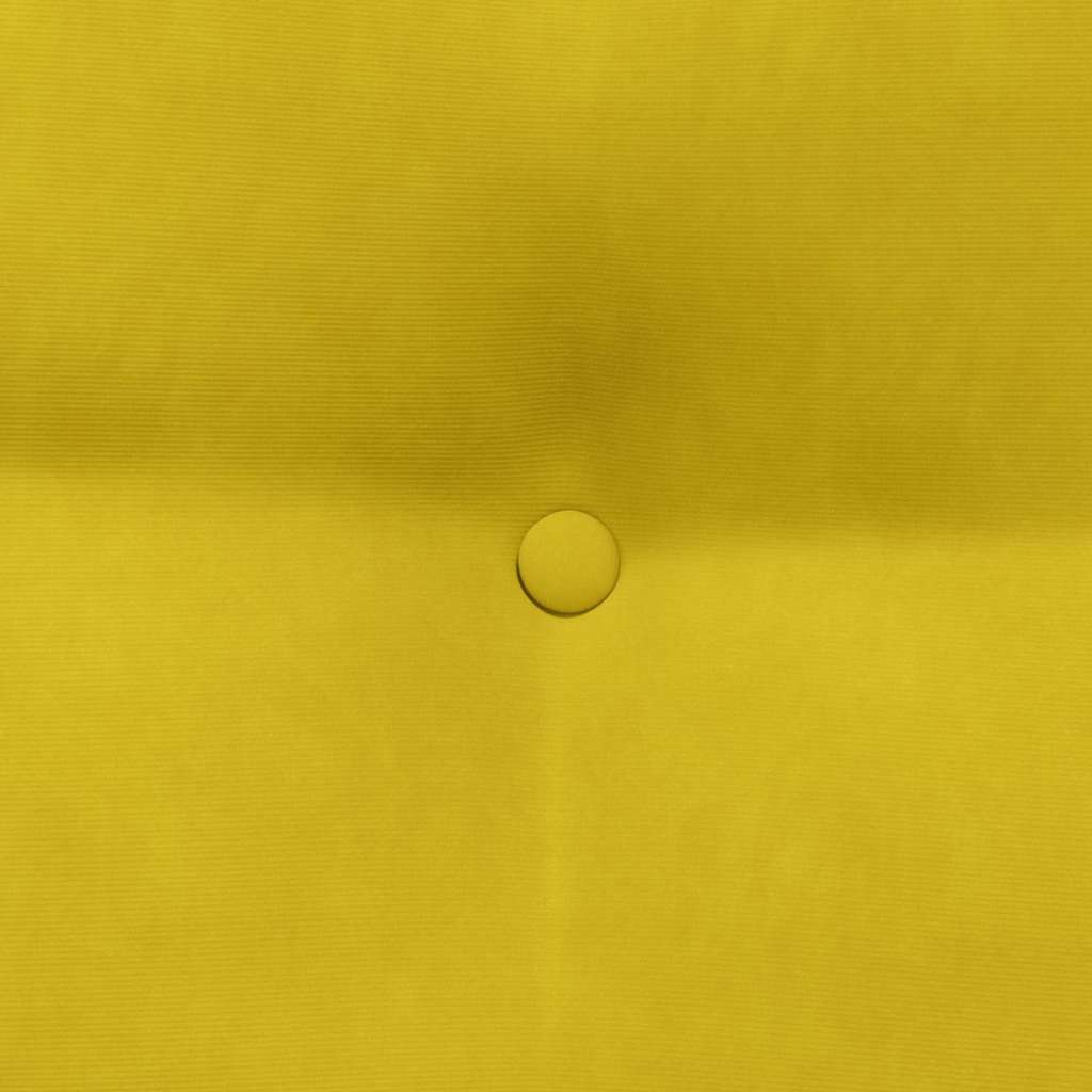 Cuscino per Schiena Giallo 45 x 24 x 50 cm Velluto