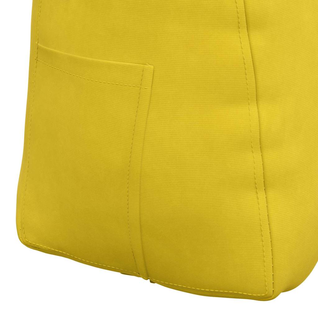 Cuscino per Schiena Giallo 45 x 24 x 50 cm Velluto