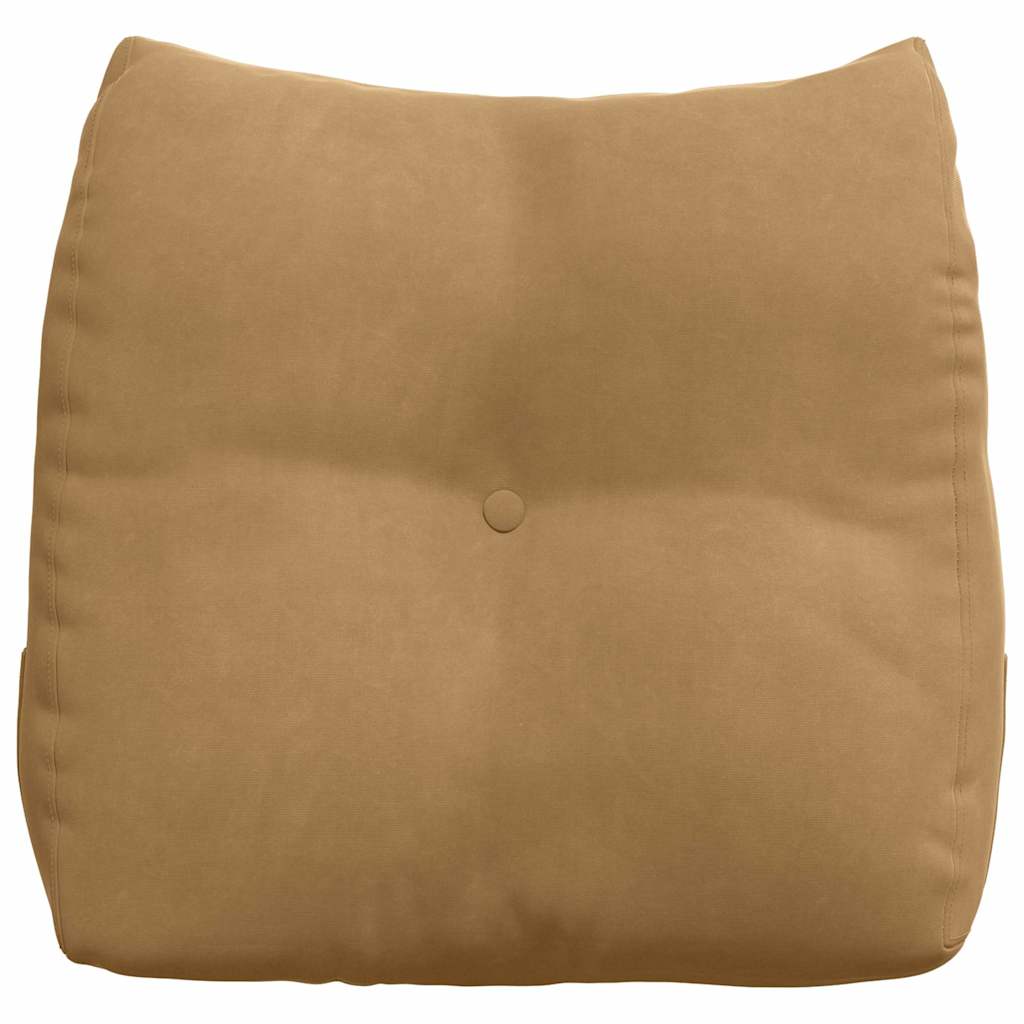 Cuscino per Schiena Marrone 45 x 24 x 50 cm Velluto