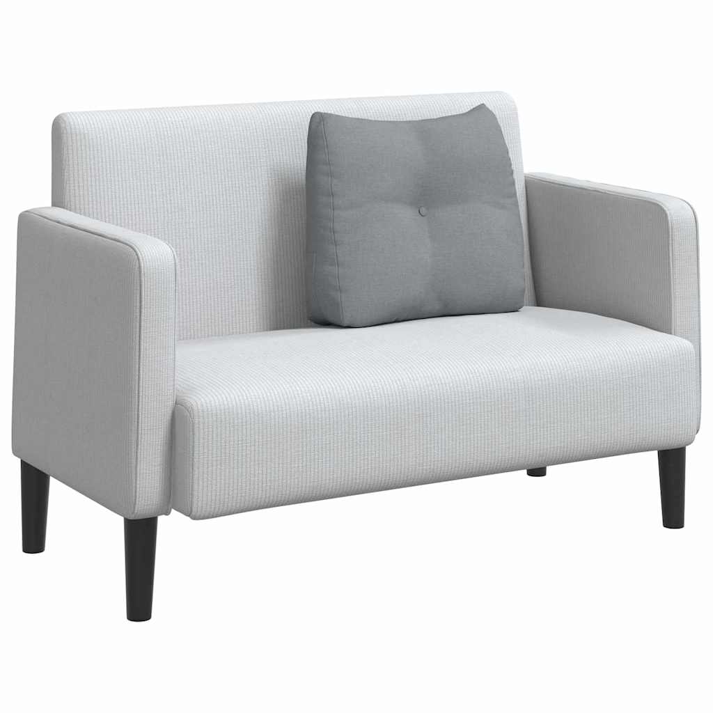 Cuscino per Schiena Grigio chiaro 60 x 24 x 50 cm Tessuto