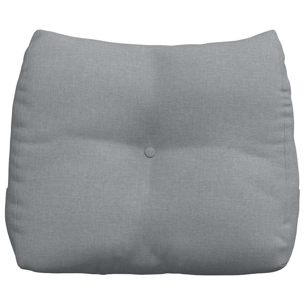 Cuscino per Schiena Grigio chiaro 60 x 24 x 50 cm Tessuto