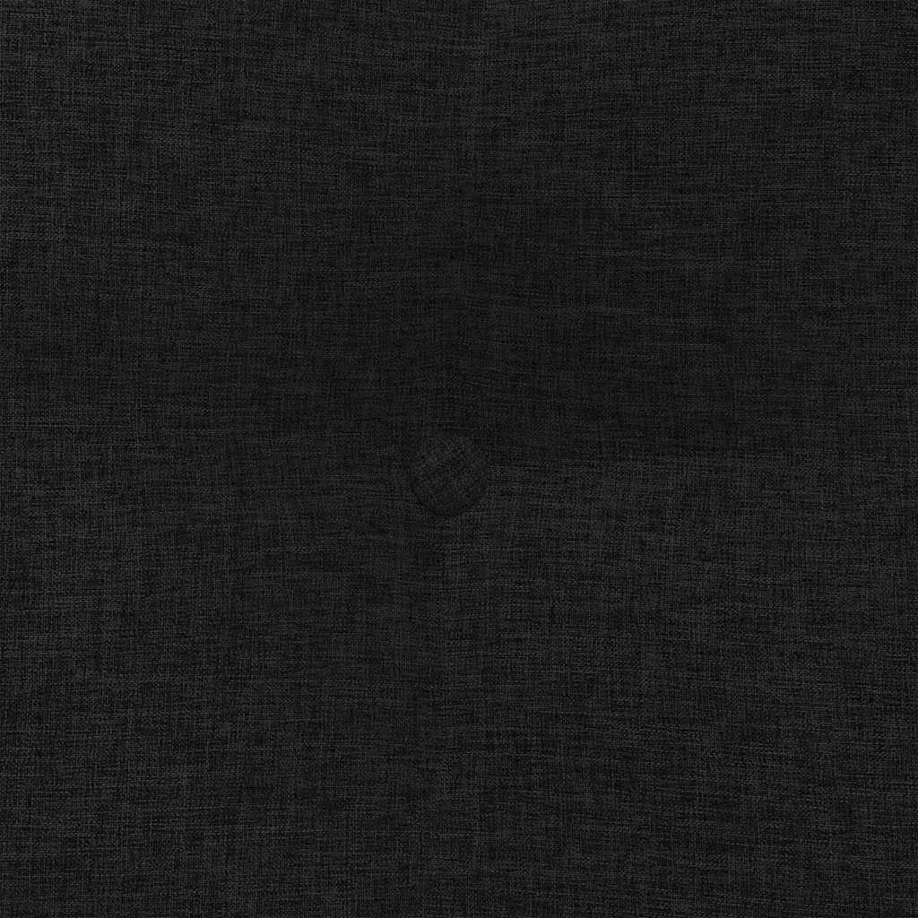 Cuscino per Schiena Nero 60 x 24 x 50 cm Tessuto
